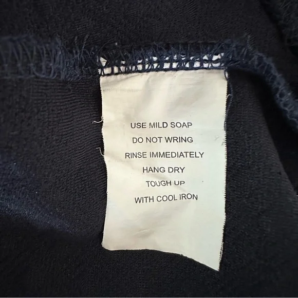 Womens Classic Navy Crewneck Sweater - Picture 10 of 10